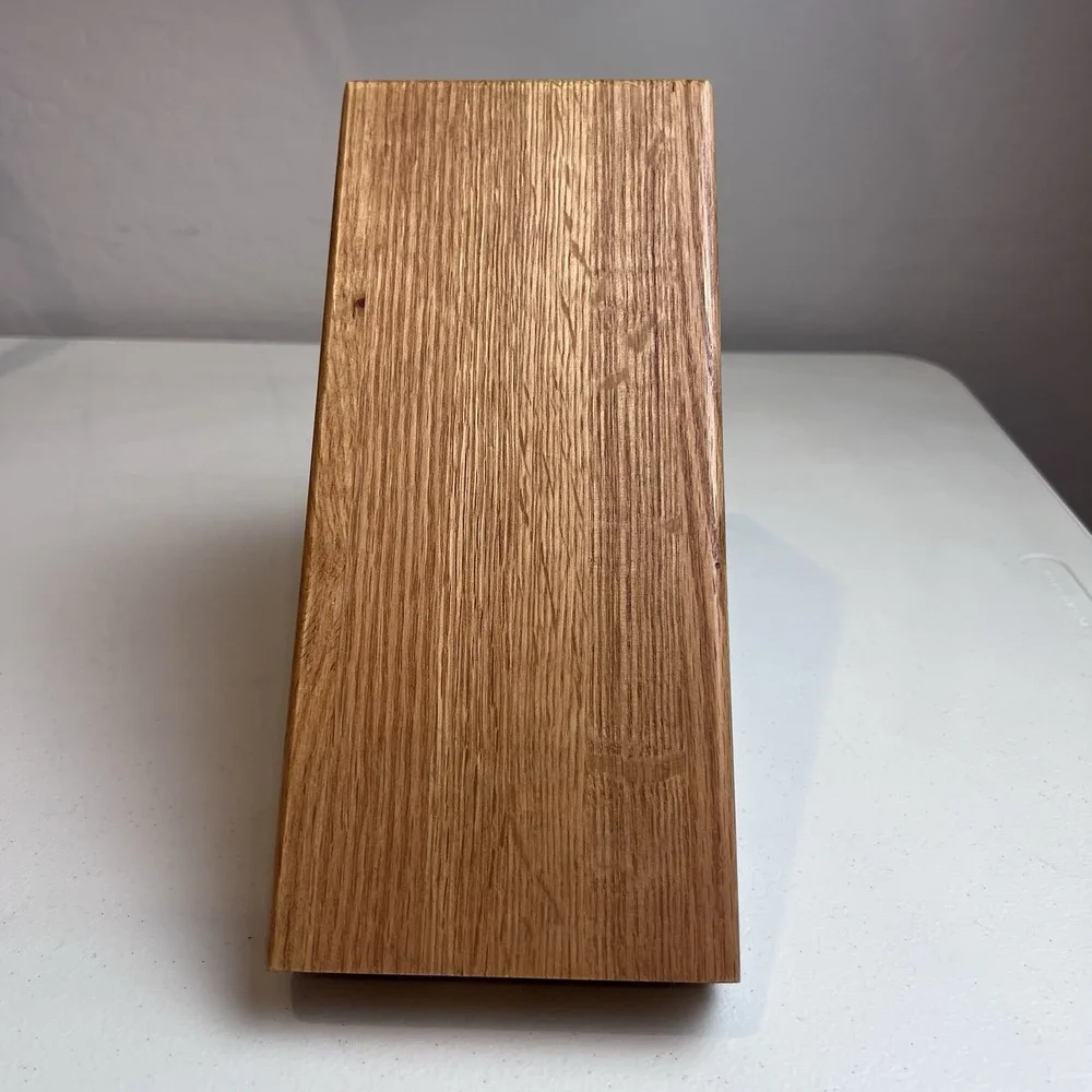 CUTCO‎ 7 Slot Knife Block Honey Oak Wood Block for 7 Piece Galley Set